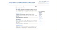 Desktop Screenshot of biyografisi.hikayen.net